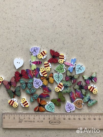 Пуговицы деревянные