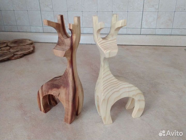 Ящик для подарка. Декор олени