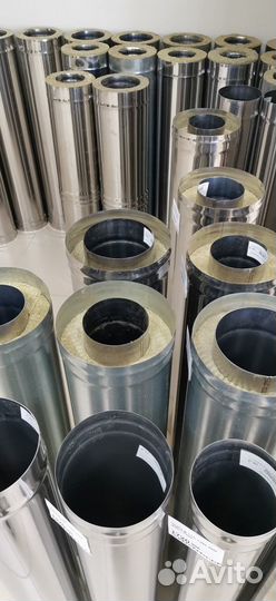 Дымоходы, крашенные дымоходы