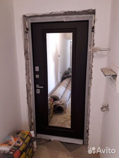 Установка металлических дверей