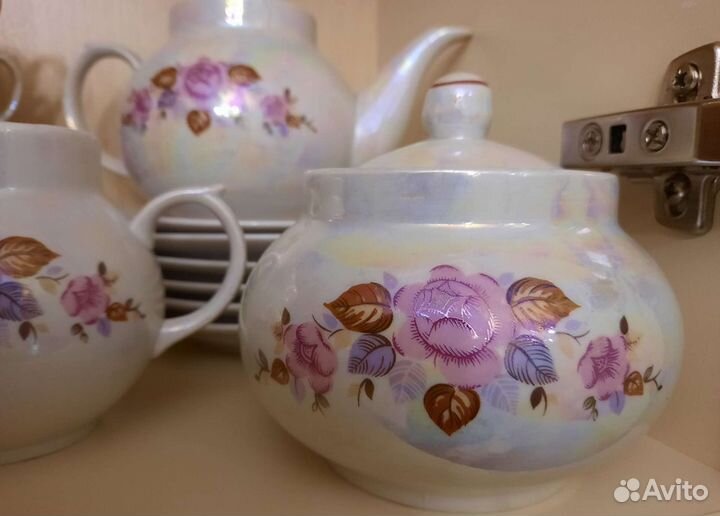 Сервиз чайный 19 предметов Дулевский фарфор, 1994