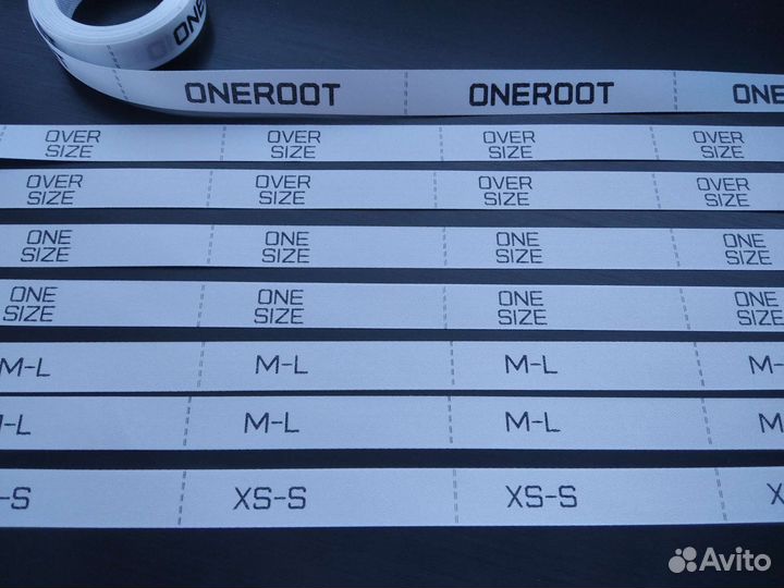 Размерники, составники, ярлыки, бирки