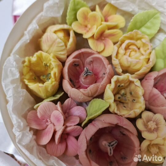 Букет с шоколадными тюльпанами