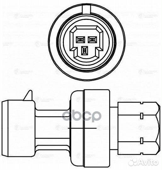 Датчик LADA largus 04- давления хладагента