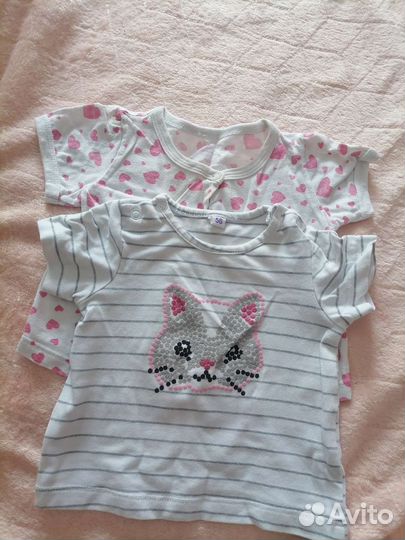 Вещи пакетом на девочку от 4 до 6 месяцев