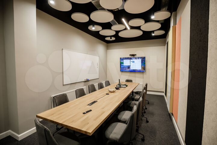 Офис с общими зонами и кухнями + переговорные