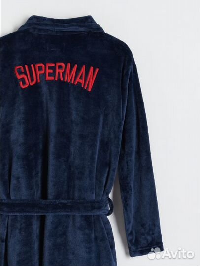 Халат Reserved Superman тёмно-синий