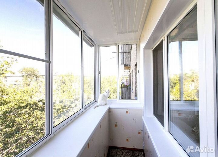 Остекление балконов с ремонтом