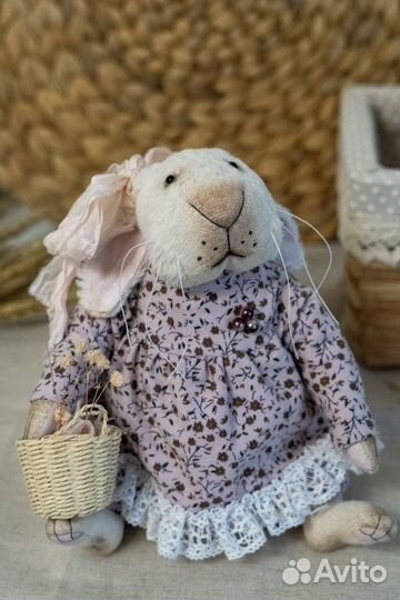 Тедди Крольчиха Марта ручная работа