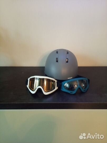 Продаю горнолыжный шлем и 2-е очков