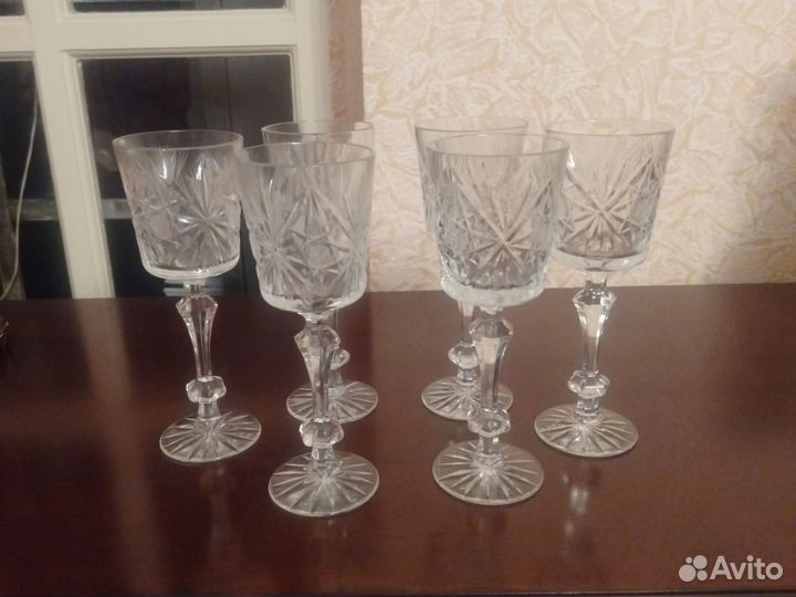 Хрустальные бокалы для шампанского СССР