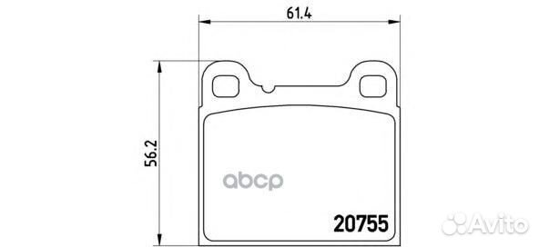 Колодки тормозные дисковые зад P86002 Brembo
