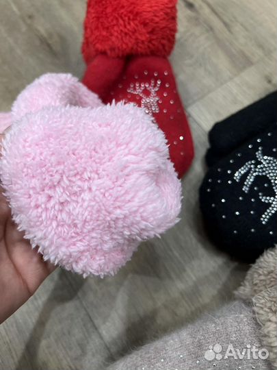 Варежки теплые на девочку