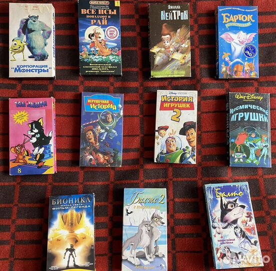 Мультфильмы VHS Видеокассеты