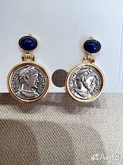 Серьги монеты