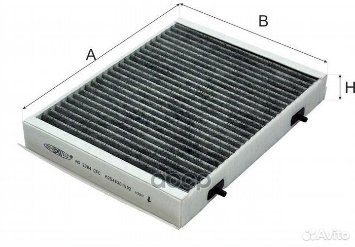 Фильтр салона угольный mercedes-benz GLC