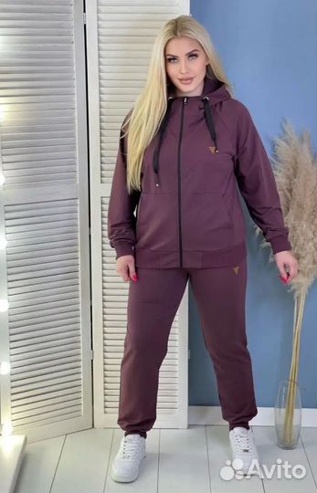 Спортивный костюм женский 58 размер 100% хлопок