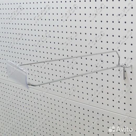 Крючок одинарный с ценникодержателем L400мм d4