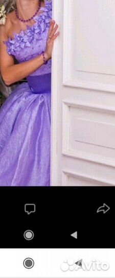 Платье свадебное. Цвет сирень