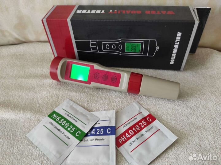 PH/TDS/EC метр для определения качества воды новый