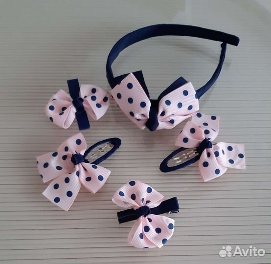 Комплект заколок и ободок для девочки
