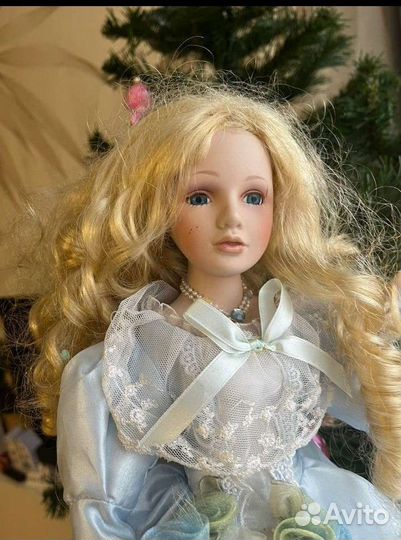 Кукла фарфоровая большая 45см высота