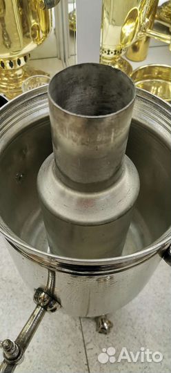 Тульский самовар 5 литров никелированный