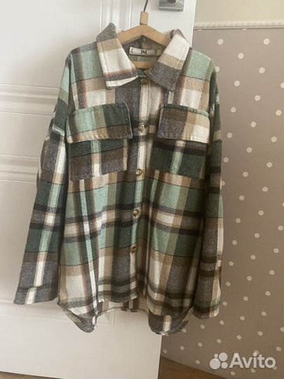Рубашка в клетку женская размер 40