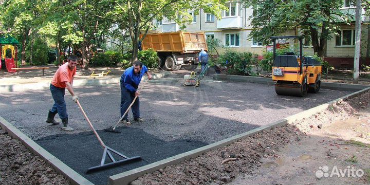 Асфальтирование укладка асфальта ямочный ремонт