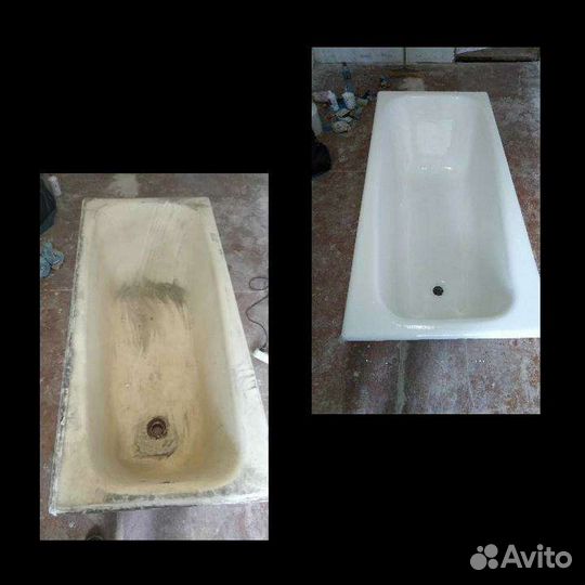 Реставрация ванн. Литьевой мрамор. Эмаль