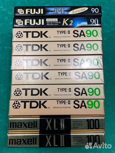 Аудиокассеты тип 2 TDK, Maxell, Fuji