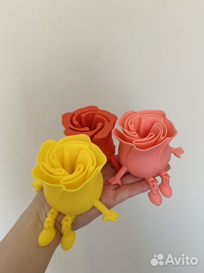 Подвижный цветок 3D