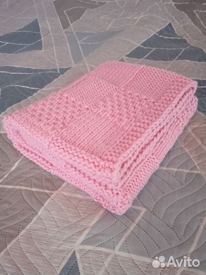 Плед детский вязаный ручная работа