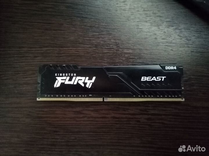 Оперативная память Kingston fury Beast Black 8 гб