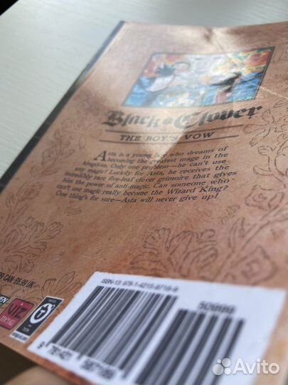 Манга «черный клевер» 1 том