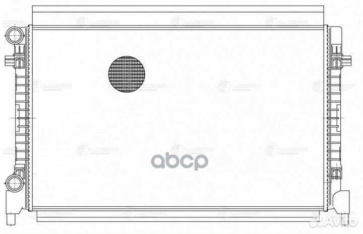 Радиатор охлаждения для а/м Skoda Octavia A7 (1