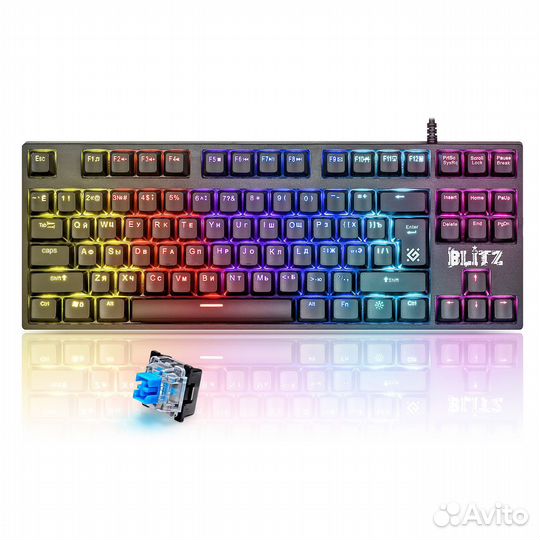 Игровая механическая клавиатура Defender Blitz