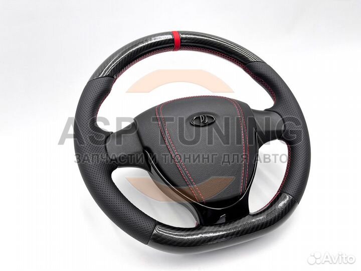 Руль в стиле AMG в сборе для ваз 2113, 2114, 2115