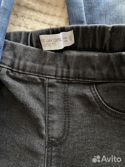 Джинсы и джинсовка для девочки пакетом 98-104