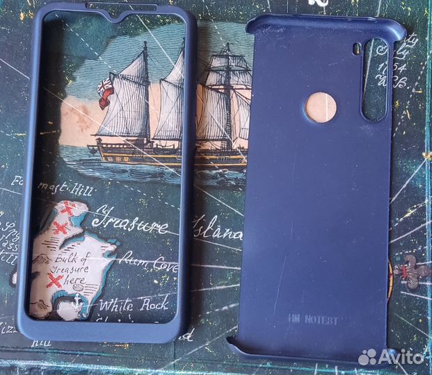 Зеркальный флип чехол для xiaomi redmi note 8t