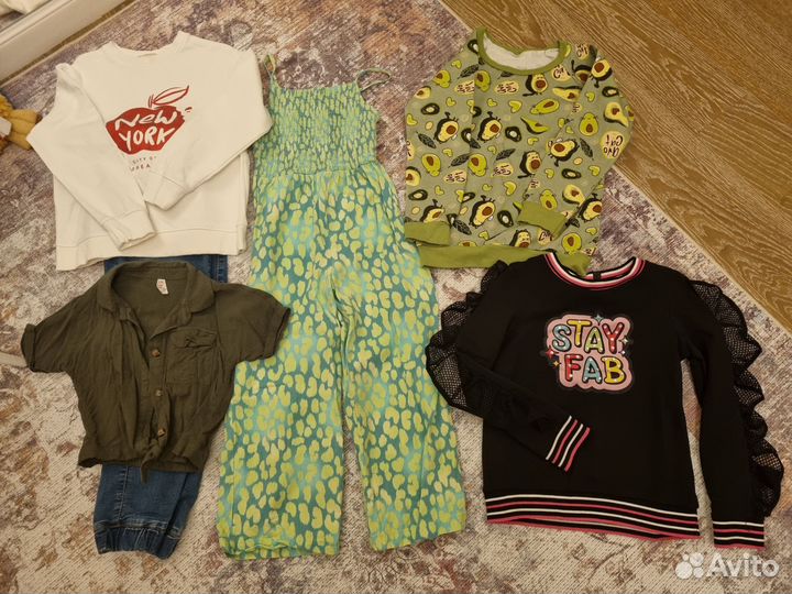 Детские вещи пакетом на девочку 122-128-134