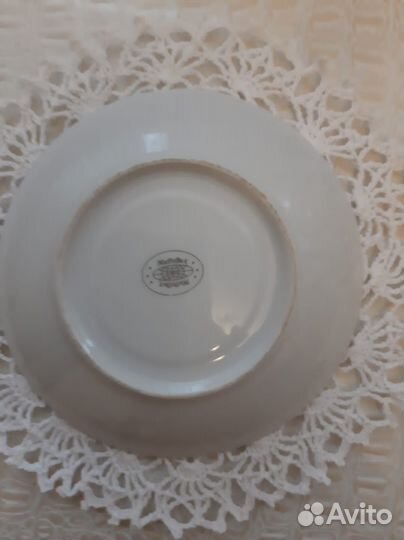 4 чайных пары, фарфор Мировик