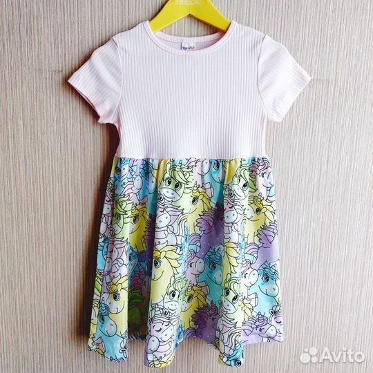 Платье для девочки 110 116 хлопок