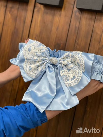 Бант для конверта на выписку