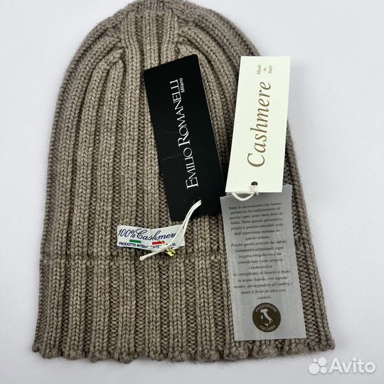 Шапка новая 100 кашемир emilio romanelli