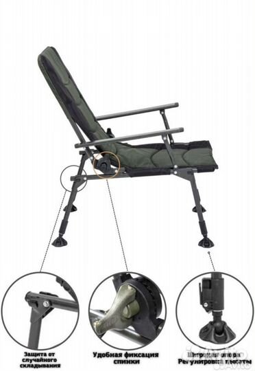Туристический стул Кресло карповое складное