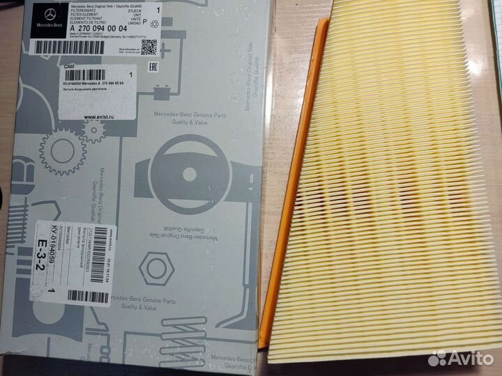Фильтр воздушный Mercedes-Benz A 270 094 00 04