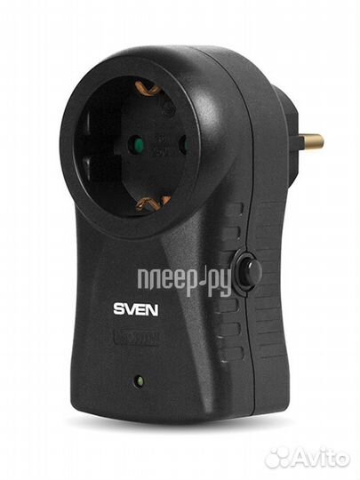 Сетевой фильтр Sven SF-S1 1-Sockets Black SV-0