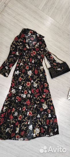 Платье хб ниже колена, длинное