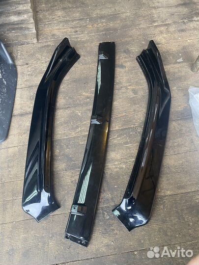 Сплиттер, губа на бампер polo